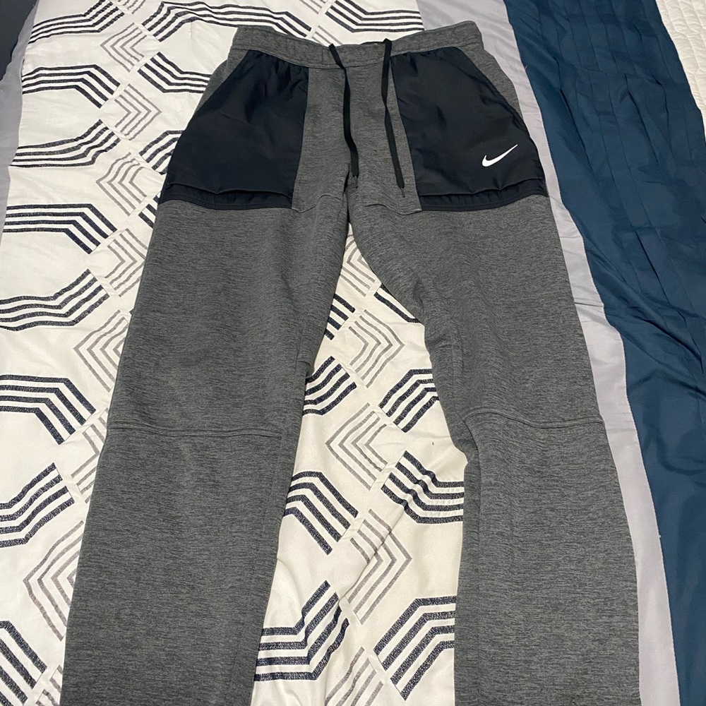 Nike Kids Black and Gray Joggers